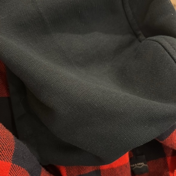 Zara kids plaid button down hoodie size youth 13-14 years - Picture 5 of 5